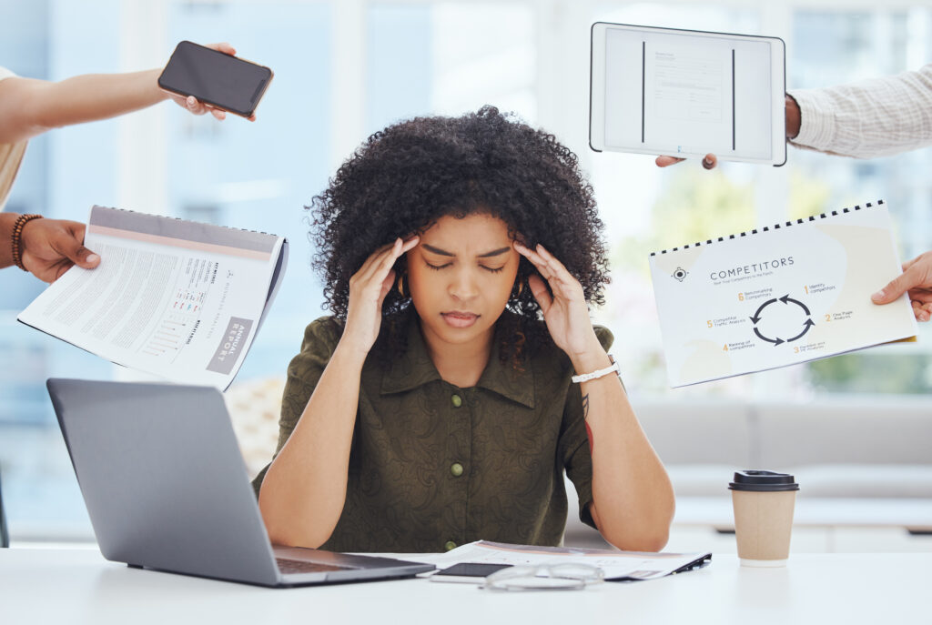 A direct sales beginner managing stress